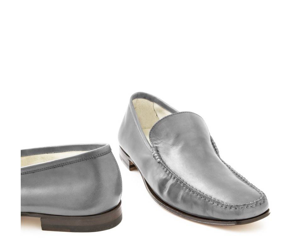 Pakerson MOCASSINO CERRETO PELLE GRIGIO SMOG Saldi