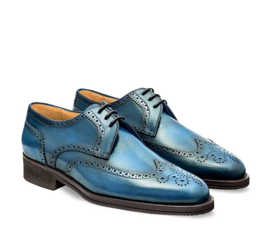 Pakerson DERBY PISA PELLE AZZURRO BAY Nuovo