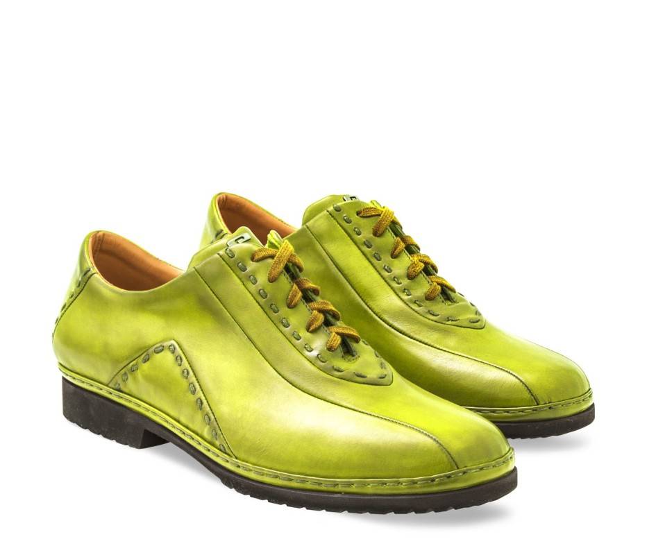 Pakerson DERBY BOLGHERI PELLE VERDE PISTACCHIO In Saldo