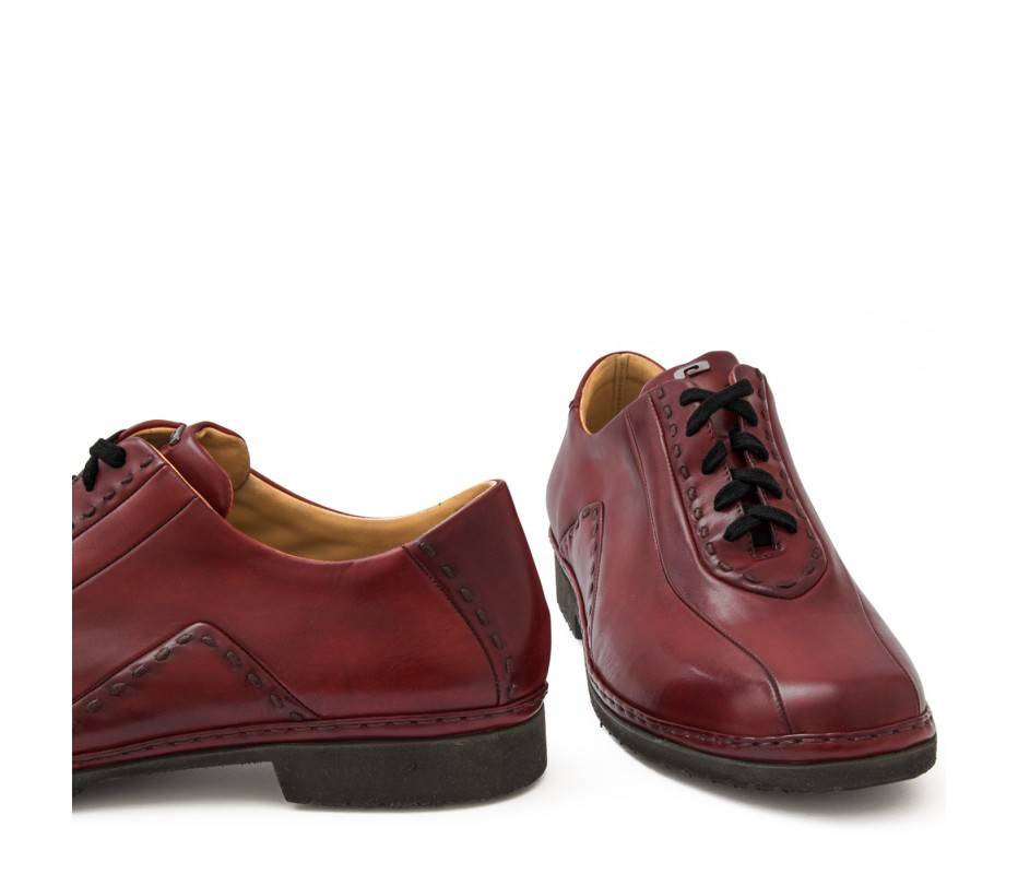 Pakerson DERBY BOLGHERI PELLE ROSSO BORDEAUX Consegna Veloce