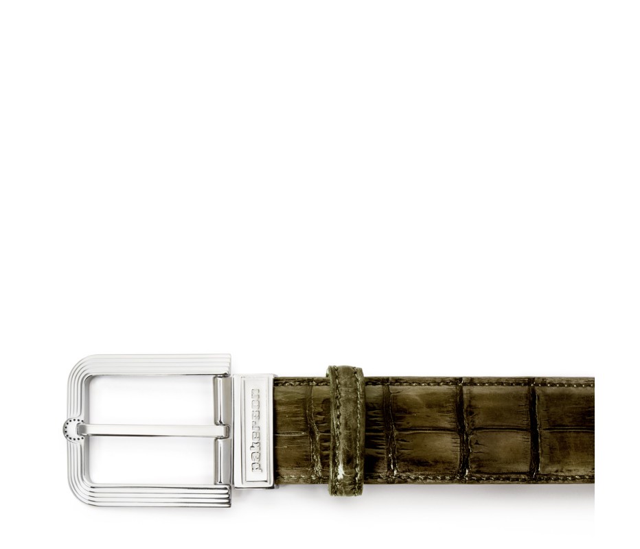 Pakerson FIBBIA FIESOLE ALLIGATORE VERDE OLIVA Promozione Limitata