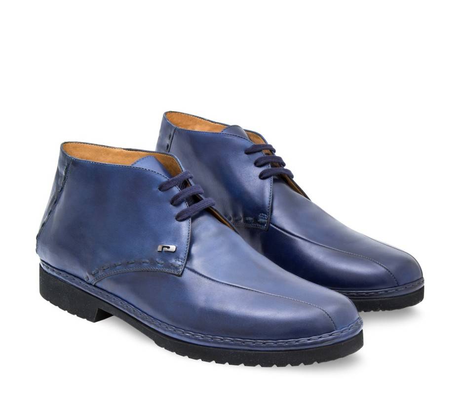 Pakerson POLACCHINO GREVE PELLE BLU NAVY Online