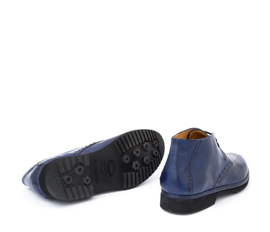 Pakerson POLACCHINO GREVE PELLE BLU NAVY Online