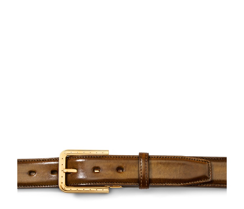Pakerson FIBBIA RIPA PELLE MARRONE TIMBER Saldi