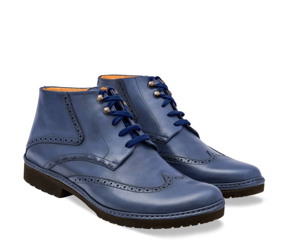 Pakerson POLACCHINO CERTALDO PELLE BLU NAVY Negozi Online