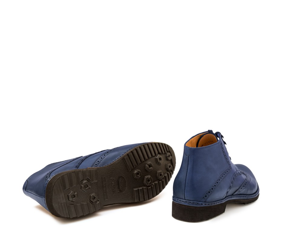Pakerson POLACCHINO CERTALDO PELLE BLU NAVY Negozi Online