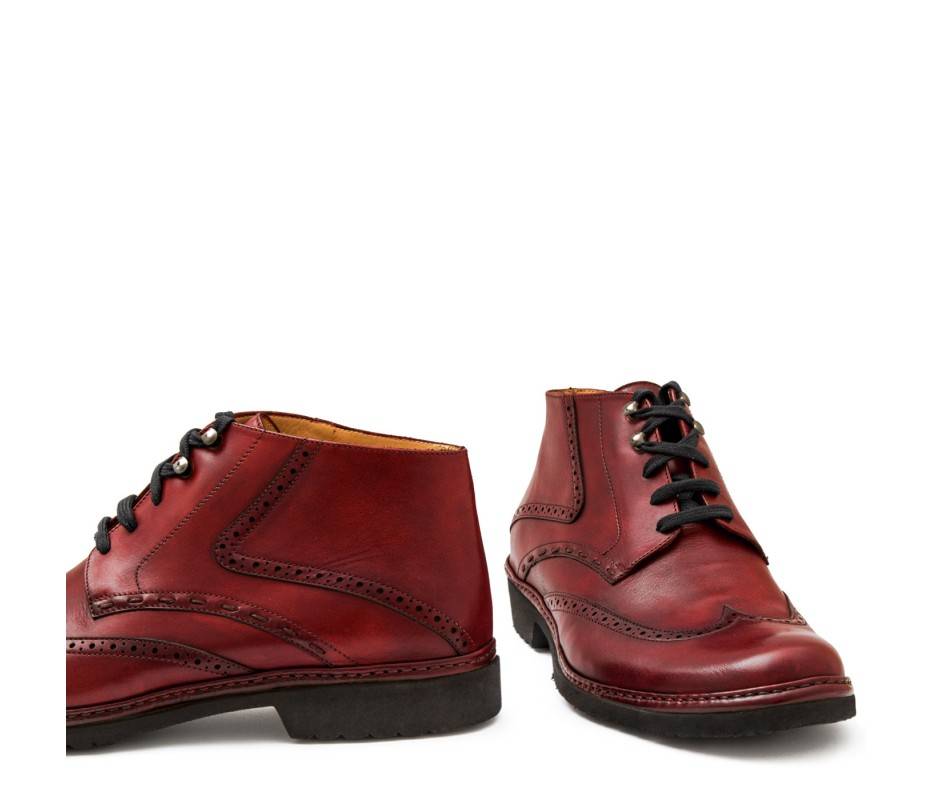 Pakerson POLACCHINO CERTALDO PELLE ROSSO BORDEAUX Shopping Online
