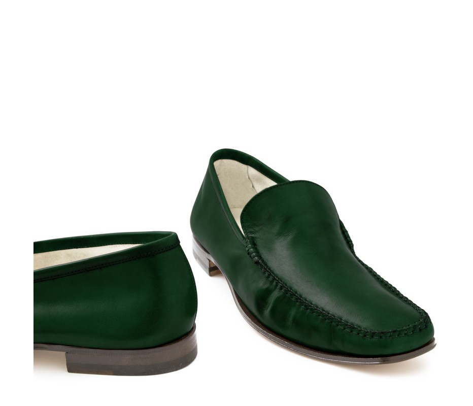 Pakerson MOCASSINO CERRETO PELLE VERDE INTENSO Hotsell