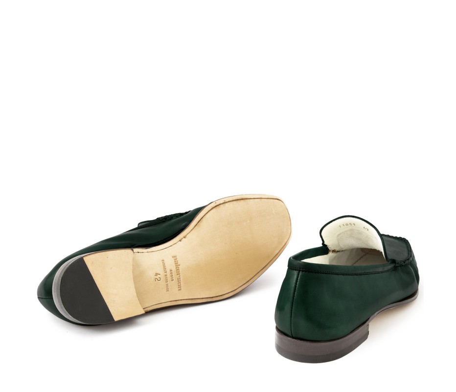 Pakerson MOCASSINO CERRETO PELLE VERDE INTENSO Hotsell