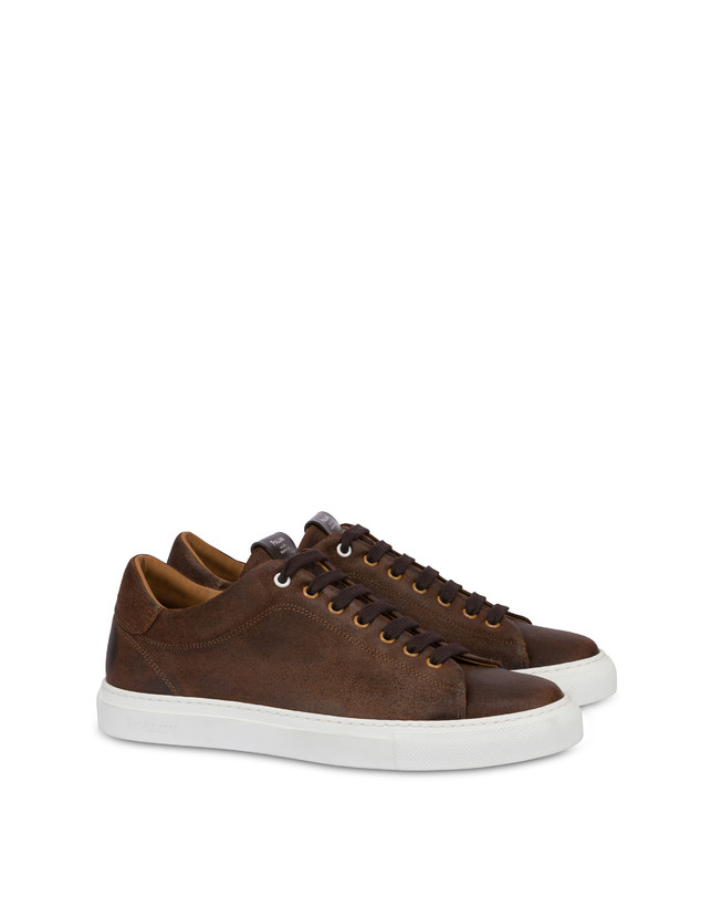 Pollini Sneakers In Crosta Tennis Club T.moro Promozione Limitata