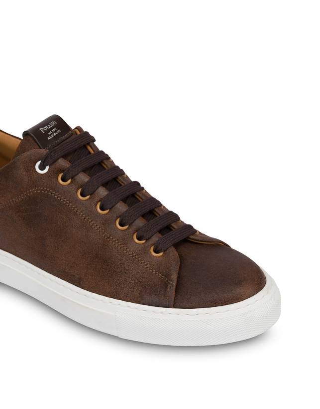 Pollini Sneakers In Crosta Tennis Club T.moro Promozione Limitata