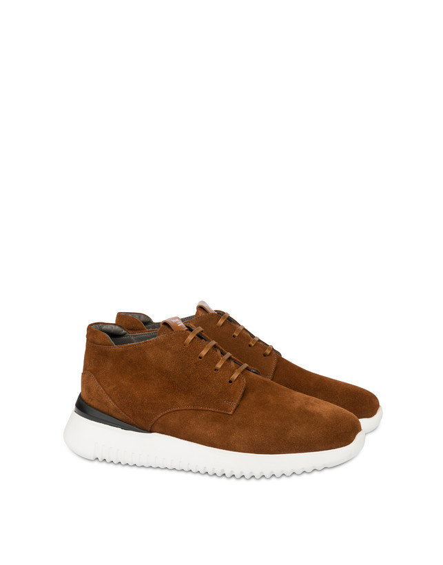 Pollini Desert Boot In Crosta Norfolk Cuoio Fino Al -60%