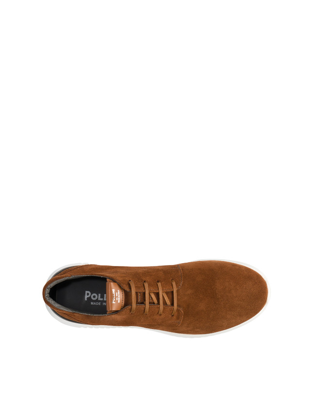 Pollini Desert Boot In Crosta Norfolk Cuoio Fino Al -60%