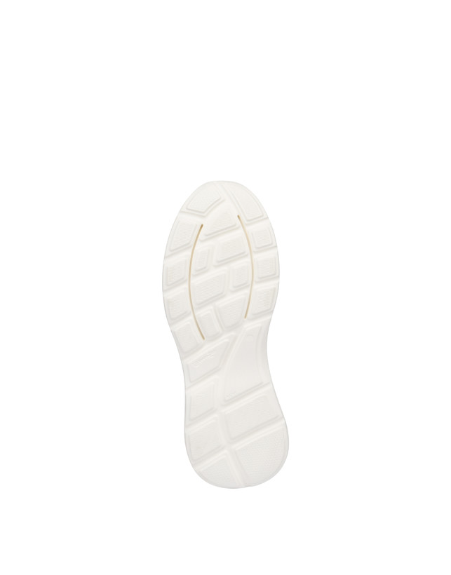 Pollini Sneakers In Vitello, Nabuk E Crosta Roomy Avorio/perla/bianco/bianco/avorio Shopping Online
