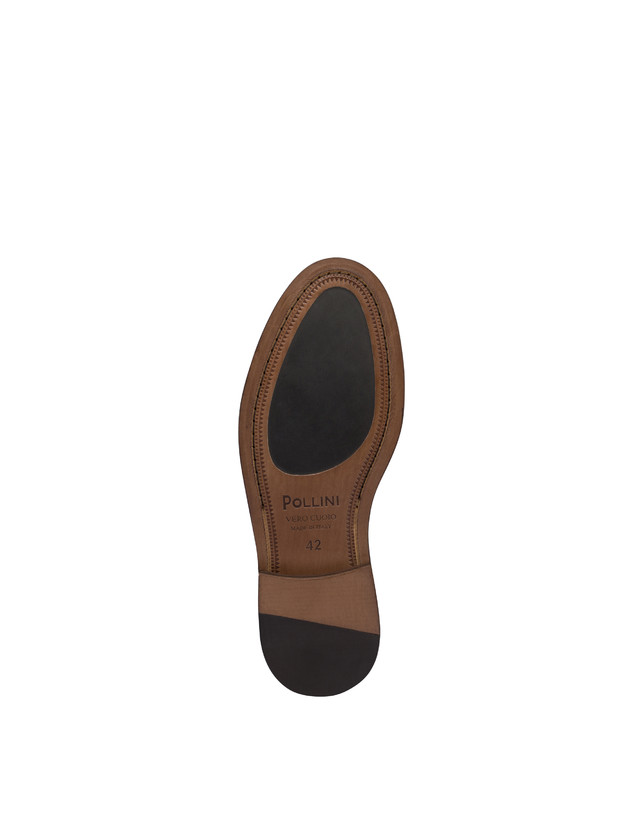 Pollini Monk Strap In Capra 1920 T.moro Sottocosto