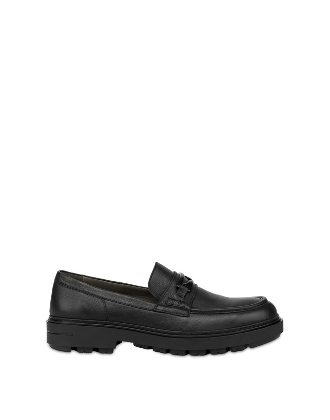 Pollini Mocassini In Vitello Kent Nero Sconto