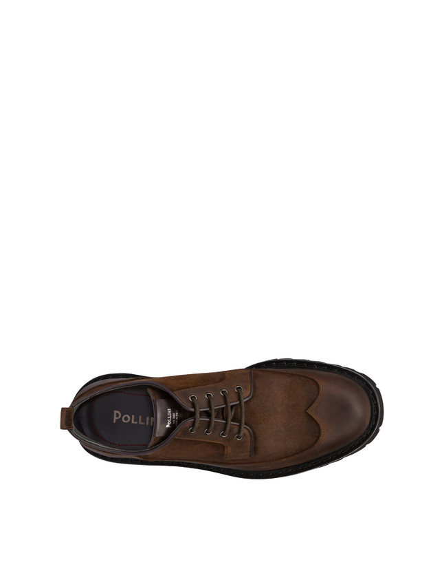 Pollini Derby In Crosta E Vitello Budapest T.moro/cuoio Offerta