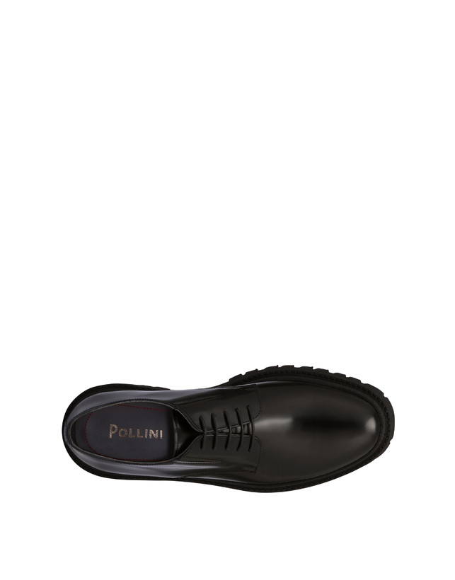 Pollini Derby In Vitello Abrasivato Royal Nero Economico