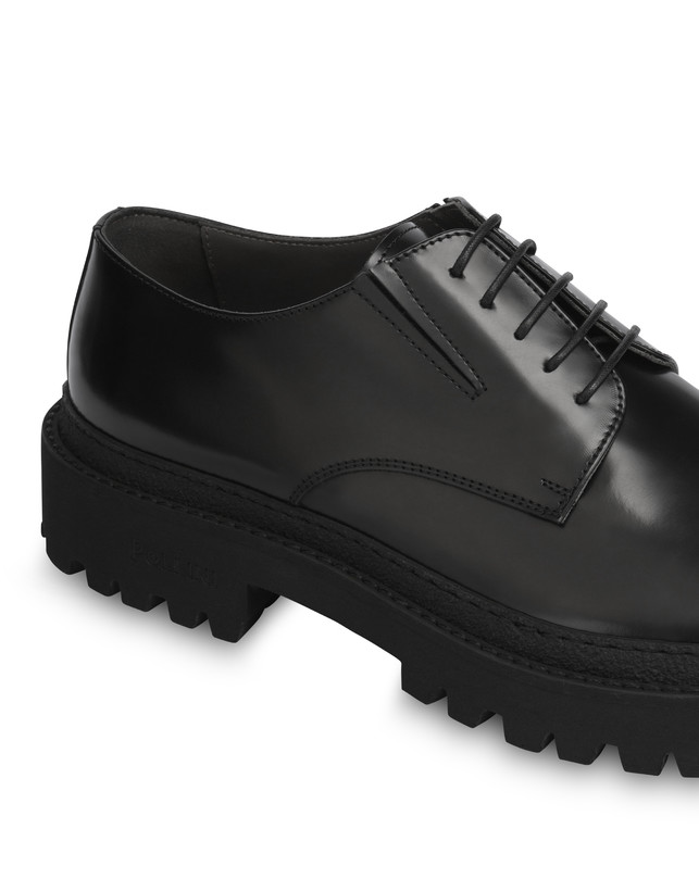 Pollini Derby In Vitello Abrasivato Royal Nero Economico