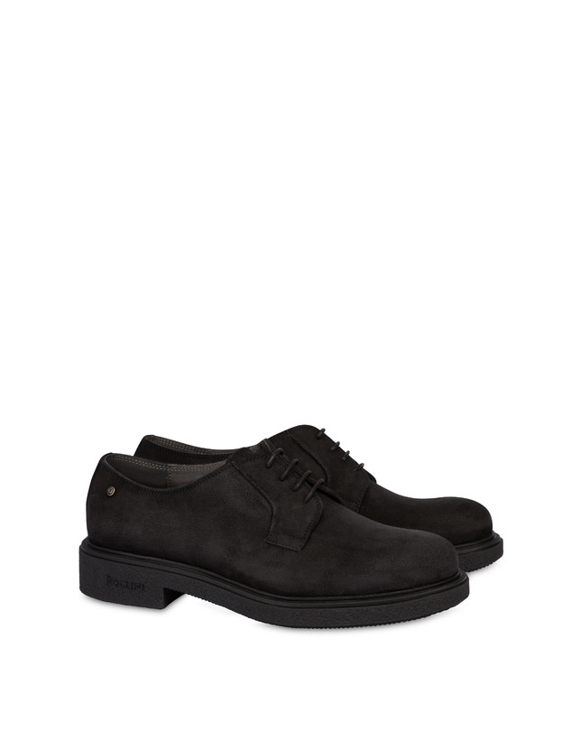 Pollini Derby In Crosta Cerata Gentlemen's Club Nero Saldi