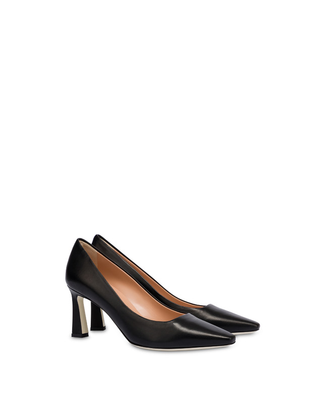 Pollini Décolleté In Nappa Cote D'azur Nero Vendita Economica