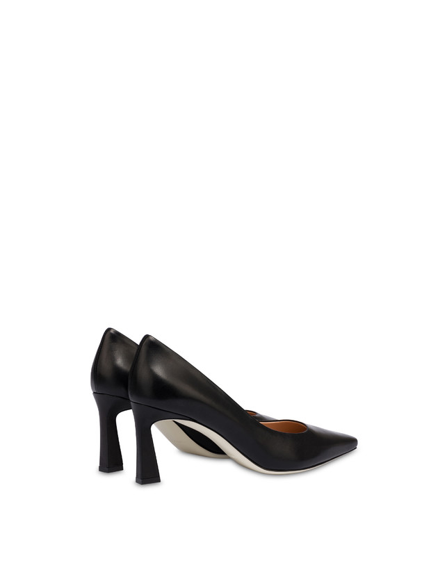 Pollini Décolleté In Nappa Cote D'azur Nero Vendita Economica