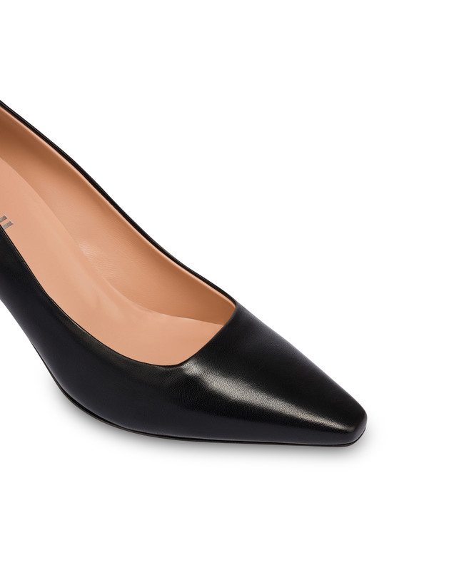 Pollini Décolleté In Nappa Cote D'azur Nero Vendita Economica