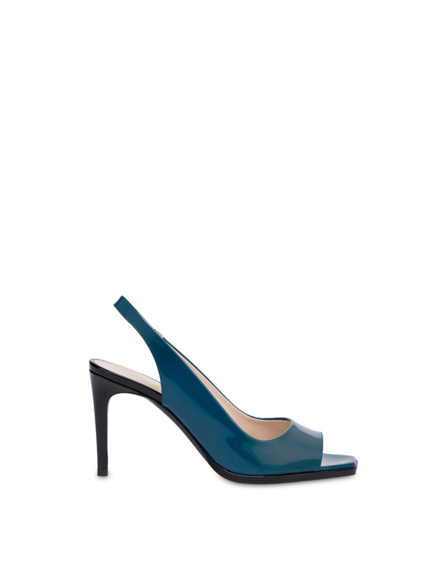 Pollini Slingback In Vernice Attitude Pavone/nero I Più Venduti