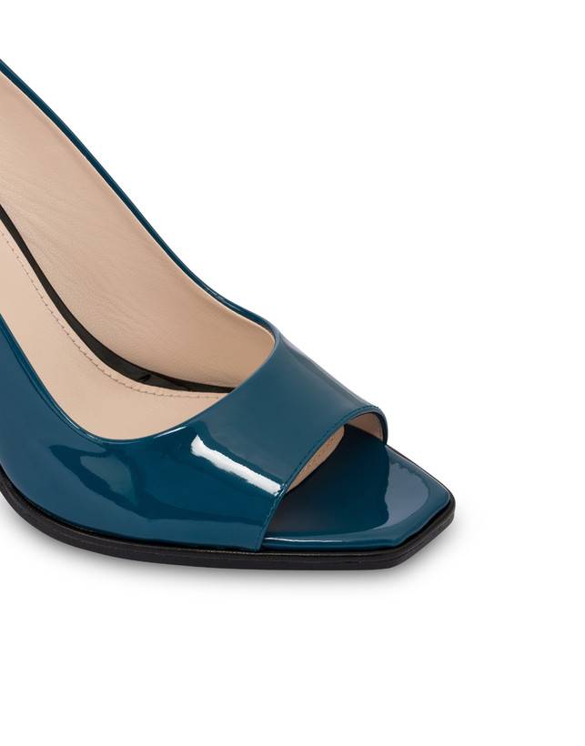 Pollini Slingback In Vernice Attitude Pavone/nero I Più Venduti