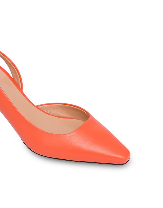 Pollini Slingback In Nappa Cote D'azur Coral Moda