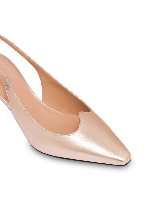 Pollini Slingback In Nappa Laminata Wave Rame 2025