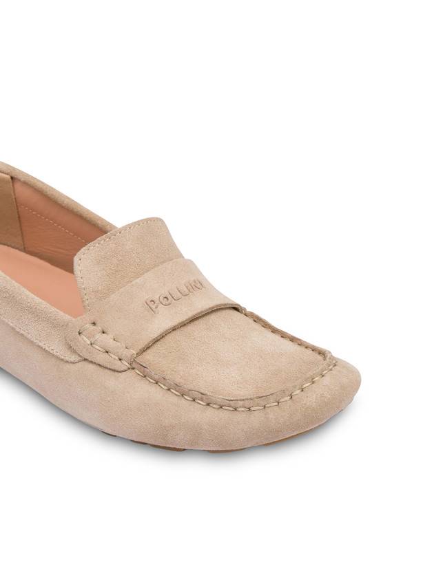 Pollini Mocassini Driver In Crosta Eazy Sabbia Qualità Garantita