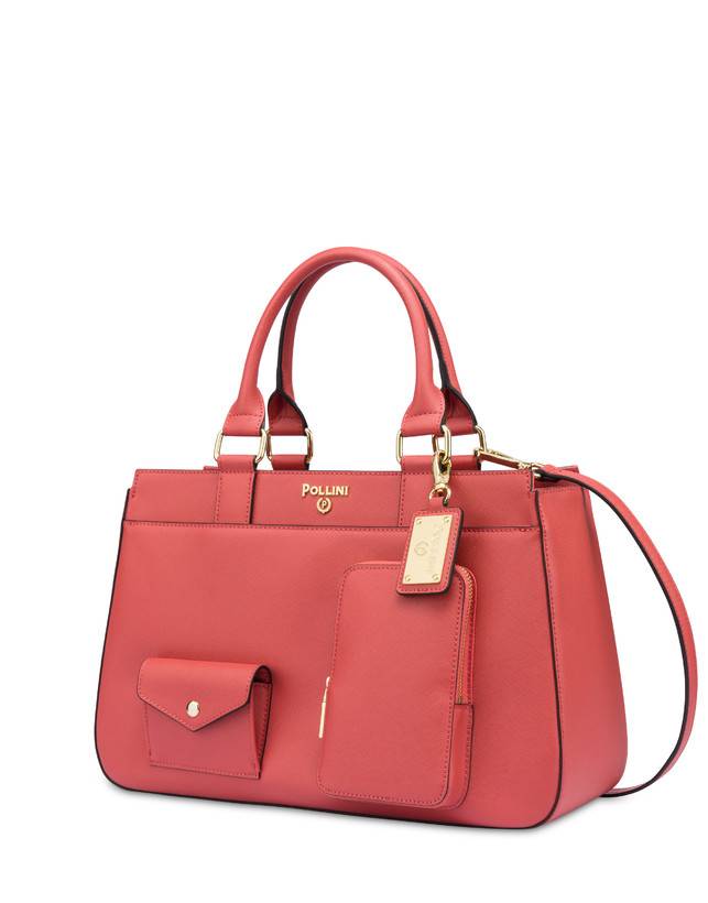 Pollini Borsa Doppio Manico Eclectic Arancio Fino Al -60%