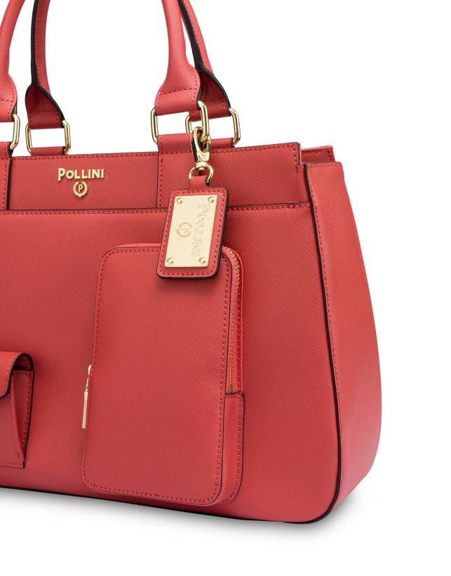 Pollini Borsa Doppio Manico Eclectic Arancio Fino Al -60%