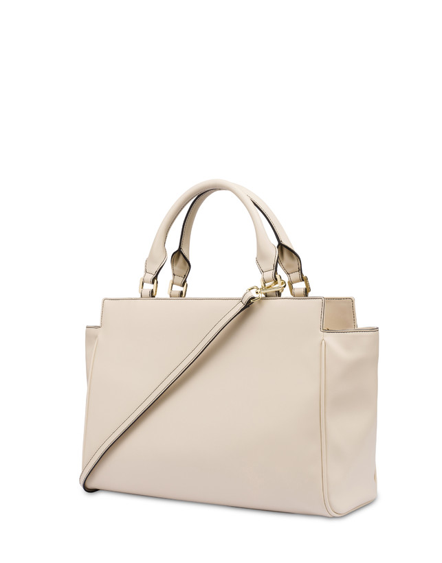 Pollini Borsa Doppio Manico Half Moon Avorio/avorio Affare Del Giorno