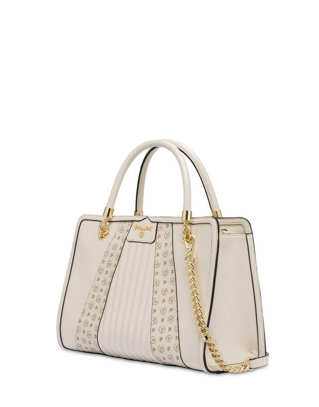 Pollini Borsa Doppio Manico Shell Avorio/avorio Convenienza