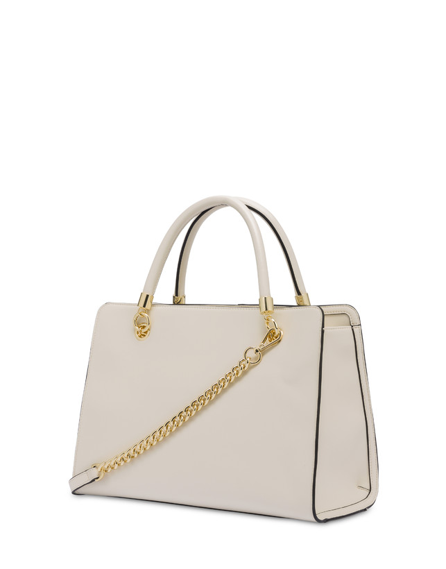 Pollini Borsa Doppio Manico Shell Avorio/avorio Convenienza