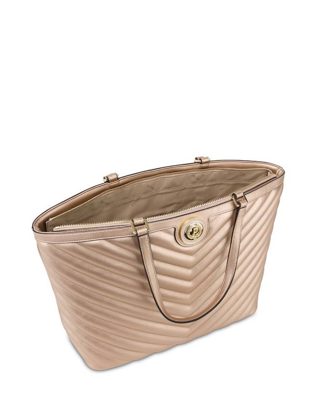 Pollini Tote Bag Matelassé Sunbeam Rose Gold Outlet