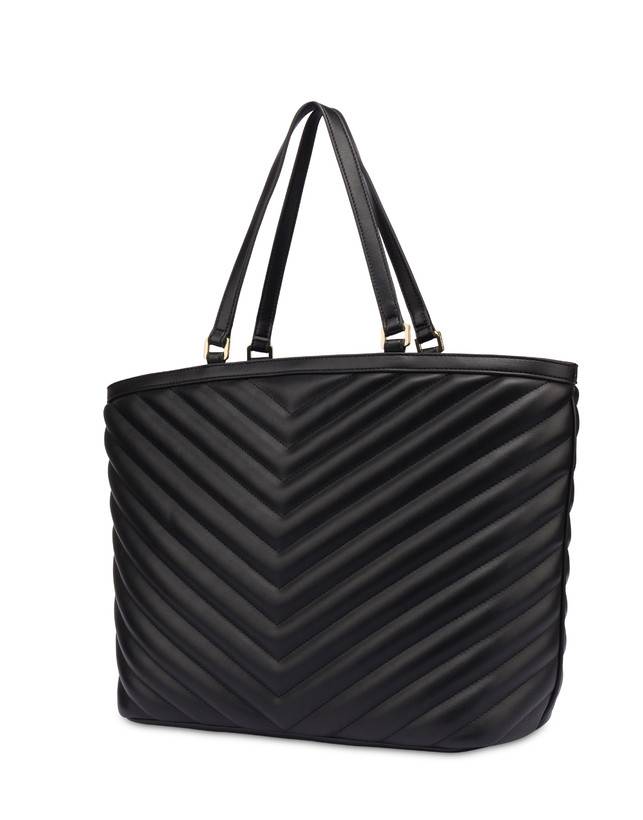 Pollini Tote Bag Matelassé Sunbeam Nero In Vendita