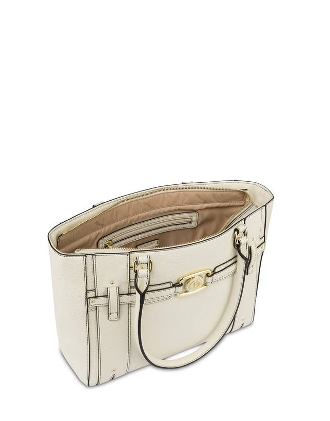 Pollini Tote Bag Incontri Avorio Saldi Di Fabbrica