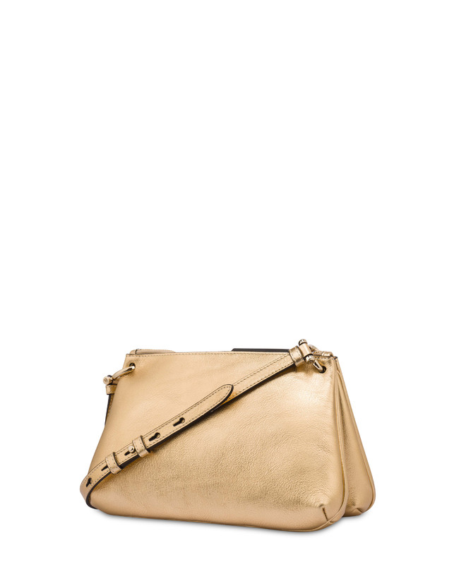 Pollini Borsa A Tracolla In Vitello Laminato Double Marlene I Più Venduti