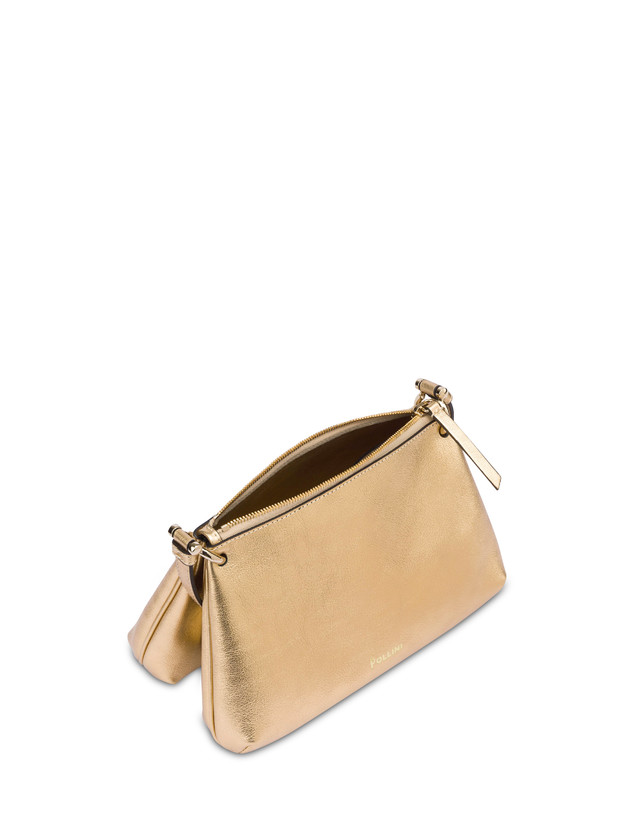 Pollini Borsa A Tracolla In Vitello Laminato Double Marlene I Più Venduti