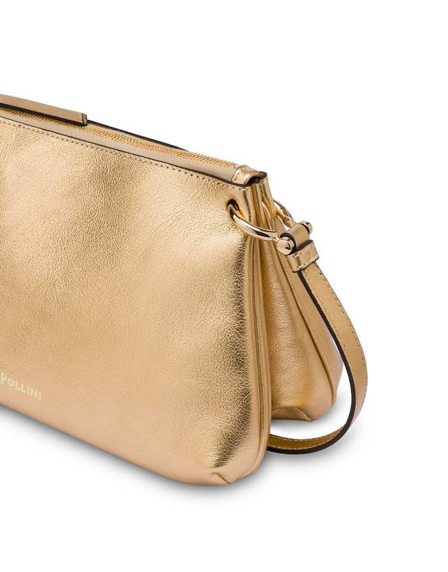 Pollini Borsa A Tracolla In Vitello Laminato Double Marlene I Più Venduti