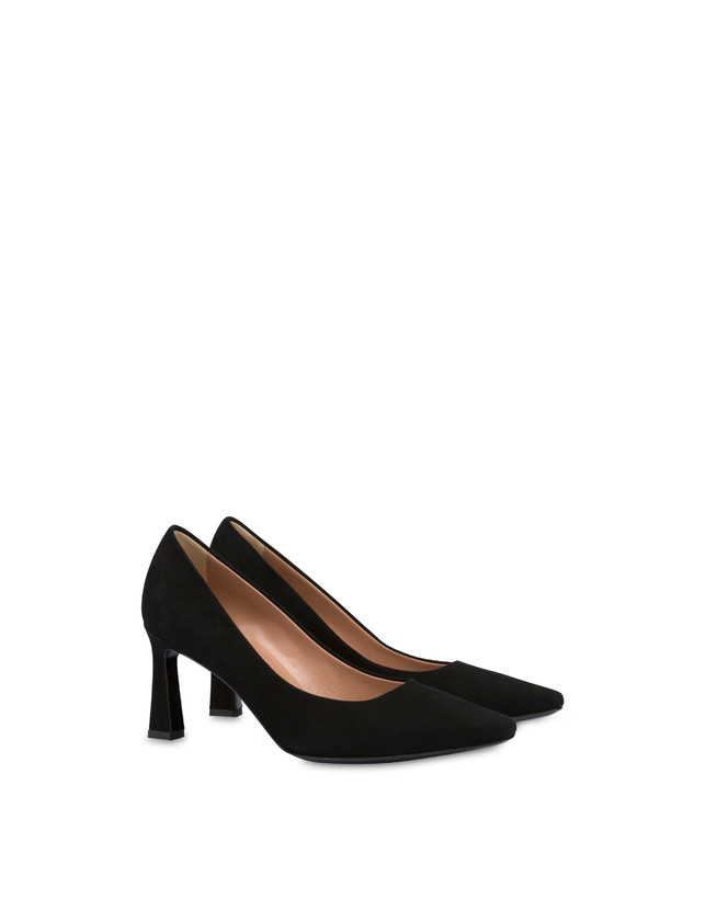 Pollini Décolleté In Camoscio Sissi Nero In Linea