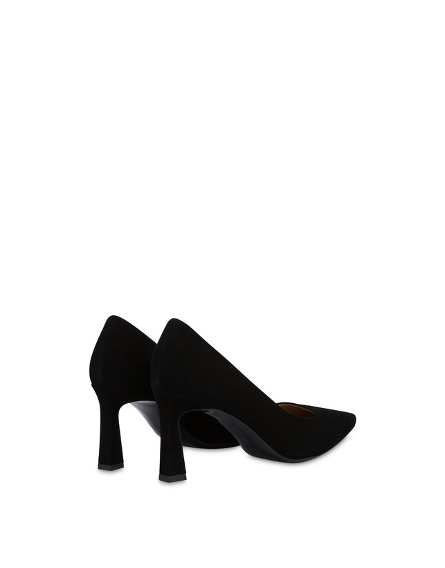 Pollini Décolleté In Camoscio Sissi Nero In Linea