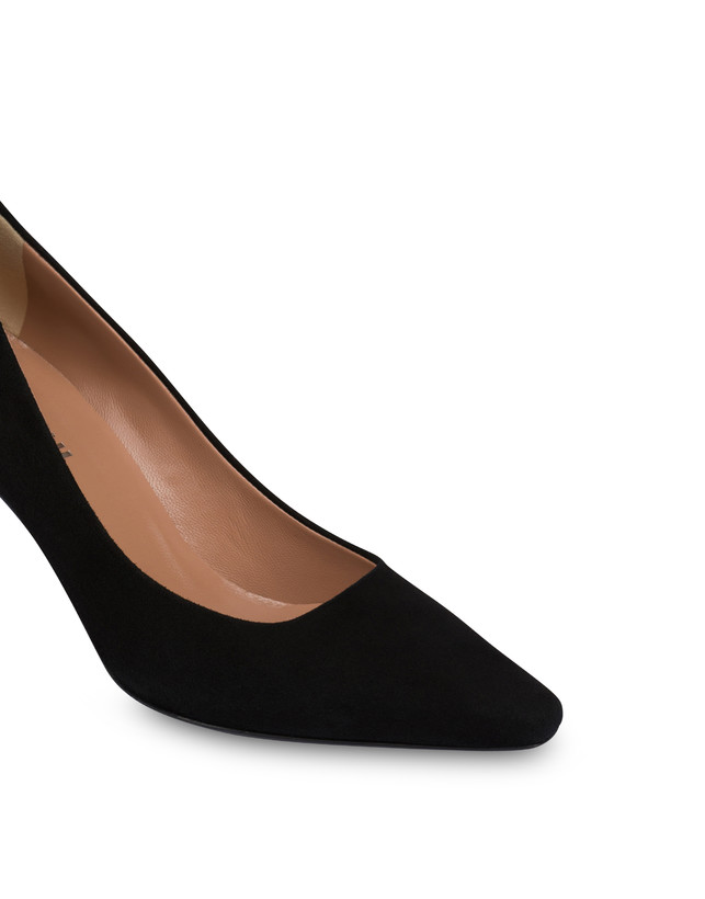 Pollini Décolleté In Camoscio Sissi Nero In Linea