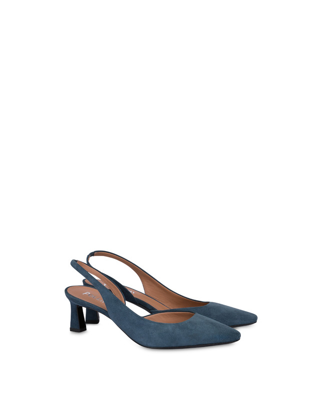 Pollini Slingback In Camoscio Sissi Maestrale Soddisfazione Garantita