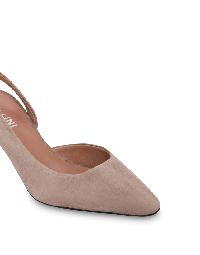 Pollini Slingback In Camoscio Sissi Sabbia Qualità Garantita