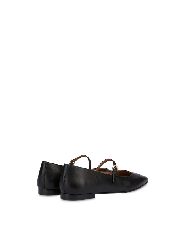 Pollini Ballerine In Nappa Nina Nero Promozione Limitata