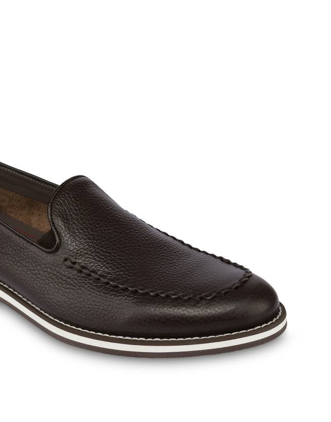 Pollini Mocassini In Vitello Green Field T.moro Presa